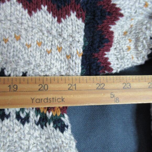 Vintage Mountain Express Sweater Mens XL Knit Grandpa Cosby Biggie Pullover 90s - Picture 5 of 6